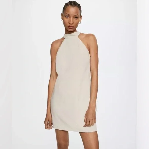 sachin and babi light blue dress Halter-neck open-back dress - Women